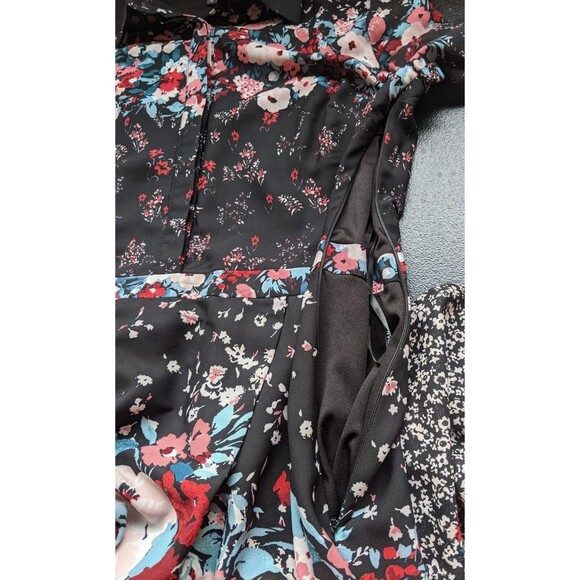 Julia Jordan Shirt Dress Long Sleeve Collared Shark Bite Button Front Floral 14 - Picture 9 of 11